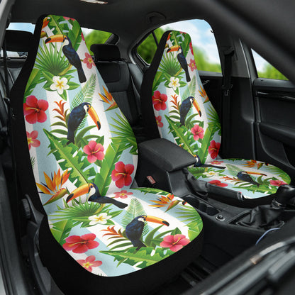 Hibicus Toucan Forest Car Seat Covers