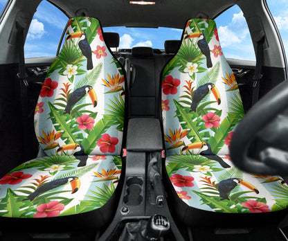 Hibicus Toucan Forest Car Seat Covers