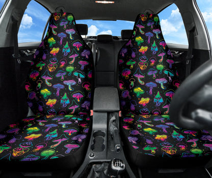 Mushroom Magical Colorful Car Seat Covers