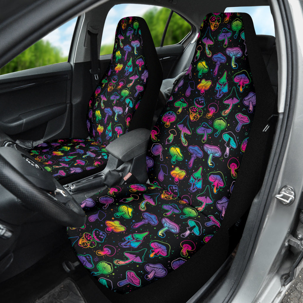 Mushroom Magical Colorful Car Seat Covers