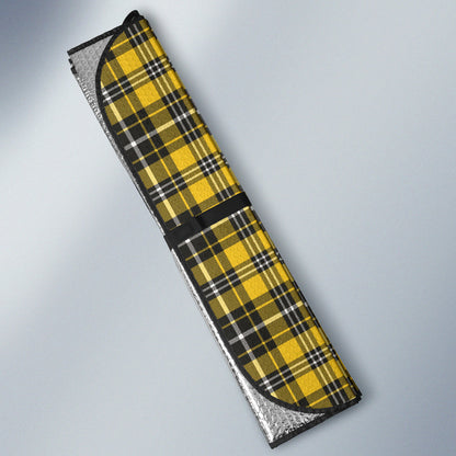 Yellow Black Plaid Pattern Car Auto Sun Shades