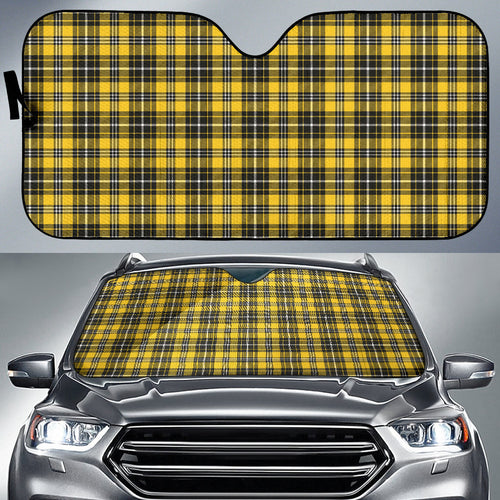 Yellow Black Plaid Pattern Car Auto Sun Shades