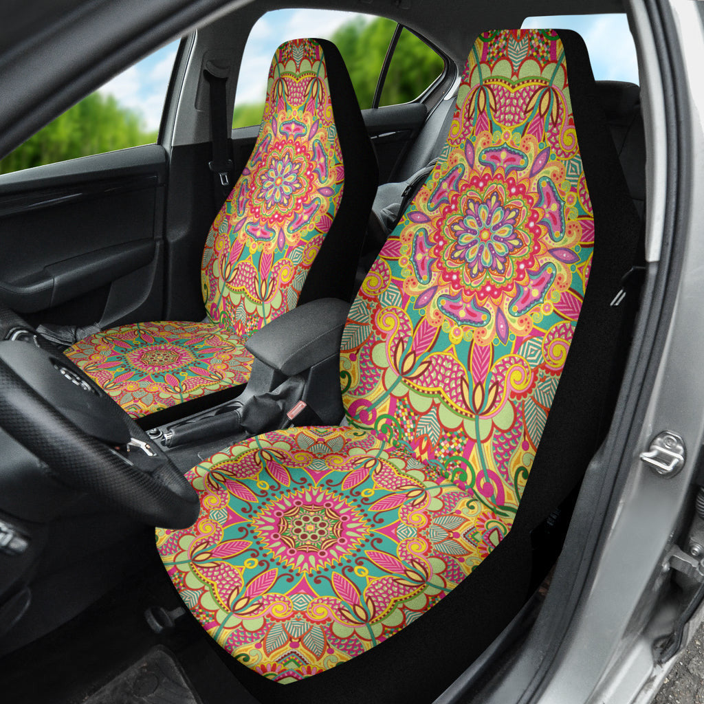 Life With Colors Mandala Car Seat Covers