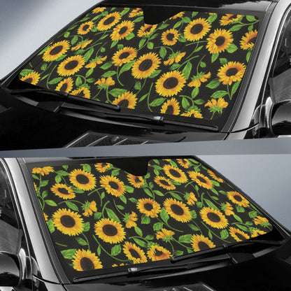 Sunflowers Pattern Car Auto Sun Shades