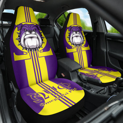 Omega Psi Phi Bulldog Iron Car Seat Covers