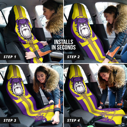 Omega Psi Phi Bulldog Iron Car Seat Covers