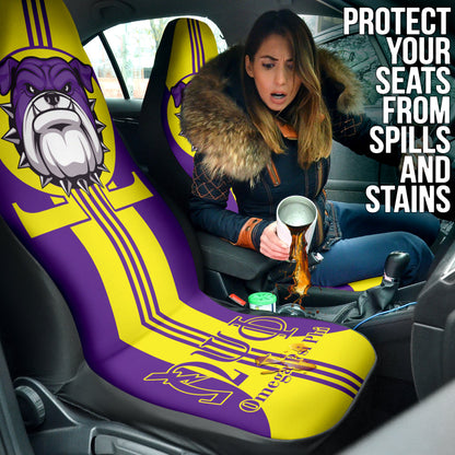 Omega Psi Phi Bulldog Iron Car Seat Covers
