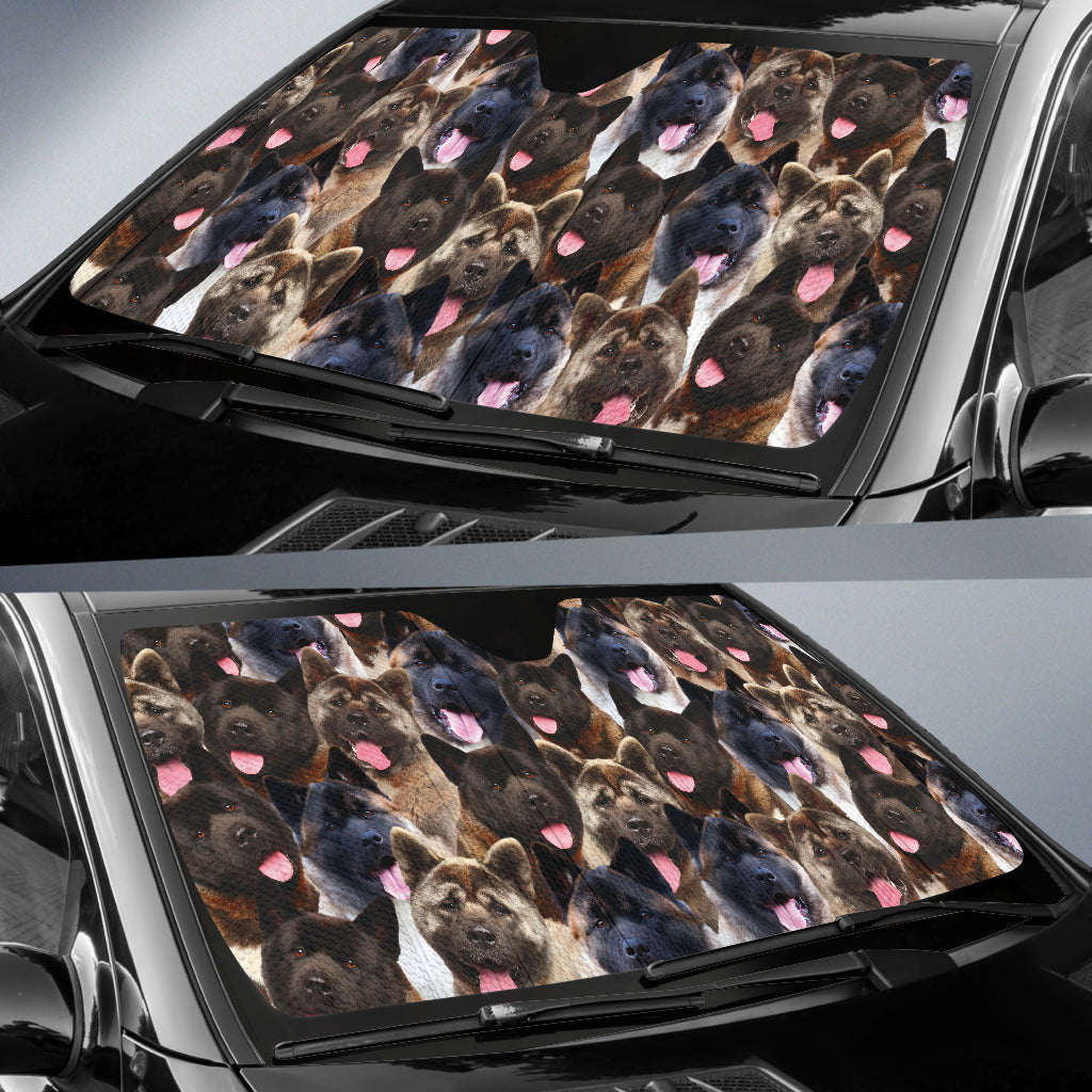 Akita Full Face Car Auto Sun Shades