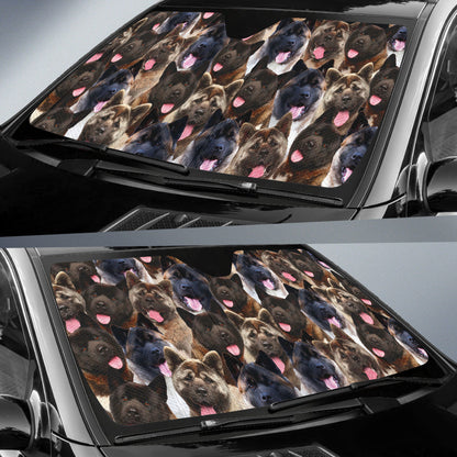 Akita Full Face Car Auto Sun Shades
