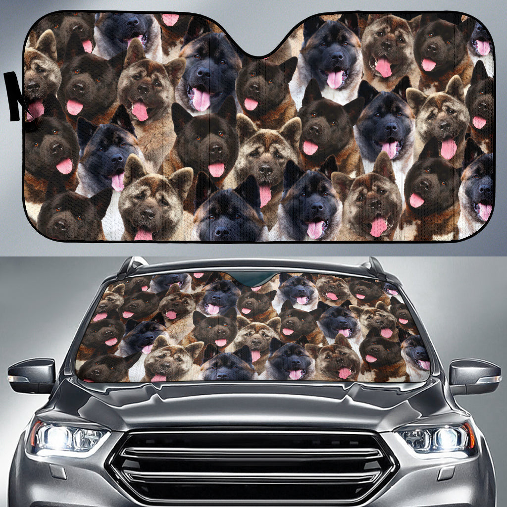 Akita Full Face Car Auto Sun Shades