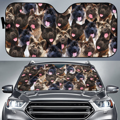 Akita Full Face Car Auto Sun Shades