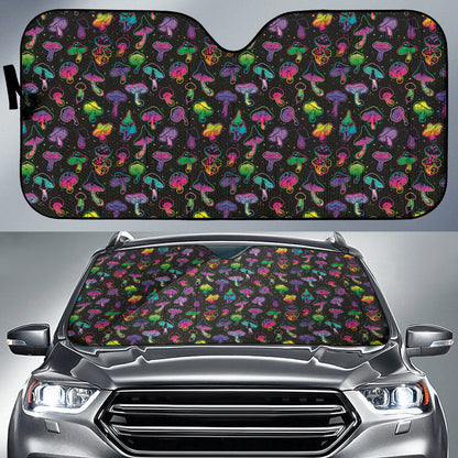 Mushroom Magical Colorful Car Auto Sunshade