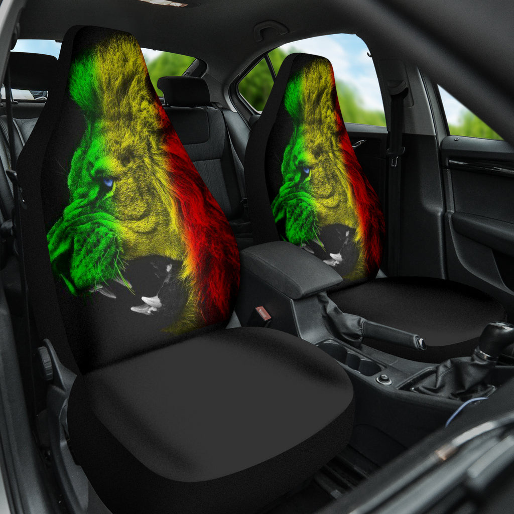 Amazing Gift Ideas Rasta Lion Roaring Car Seat Covers Style