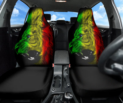 Amazing Gift Ideas Rasta Lion Roaring Car Seat Covers Style