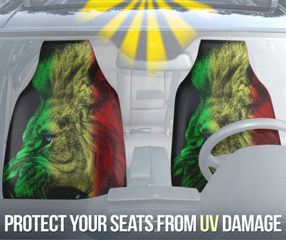 Amazing Gift Ideas Rasta Lion Roaring Car Seat Covers Style