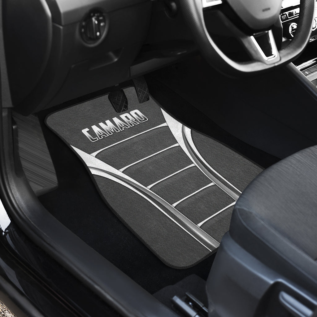 Camaro Silver Car Floor Mats