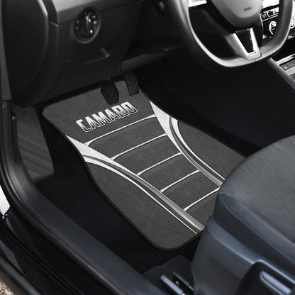 Camaro Silver Car Floor Mats