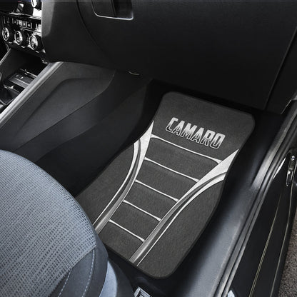 Camaro Silver Car Floor Mats