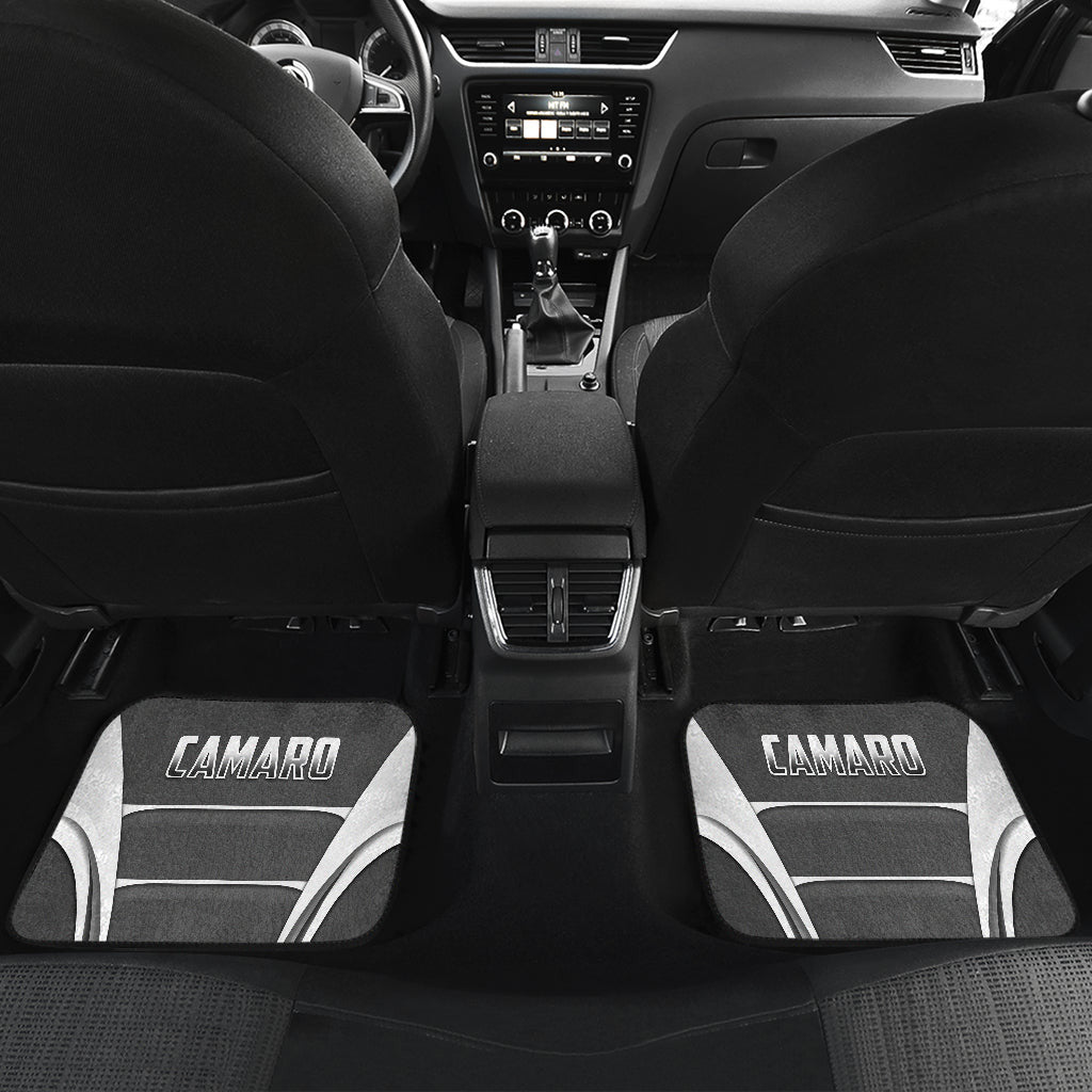 Camaro Silver Car Floor Mats