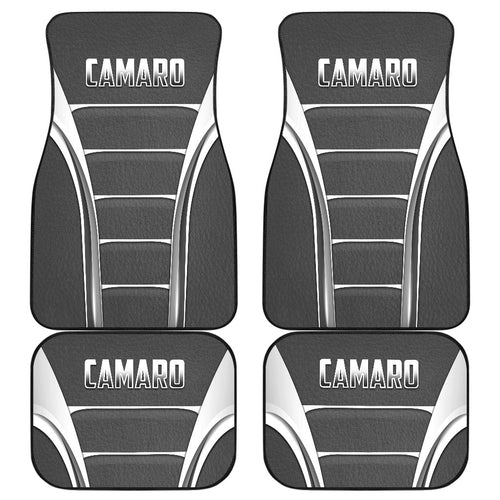 Camaro Silver Car Floor Mats
