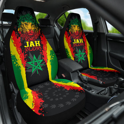 Rastafari Lion Jah Bless Car Seat Covers
