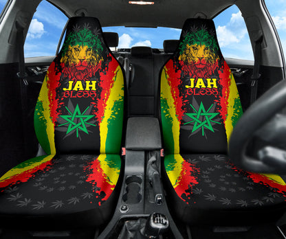 Rastafari Lion Jah Bless Car Seat Covers