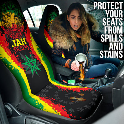 Rastafari Lion Jah Bless Car Seat Covers