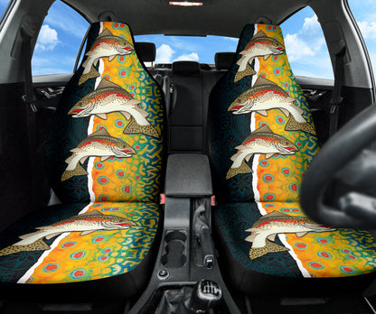 Amazing Gift Idea Trout Fish Pattern Car Seat Covers