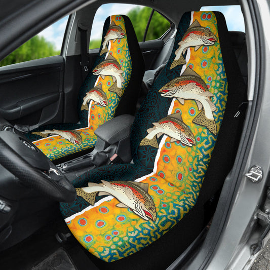 Amazing Gift Idea Trout Fish Pattern Car Seat Covers