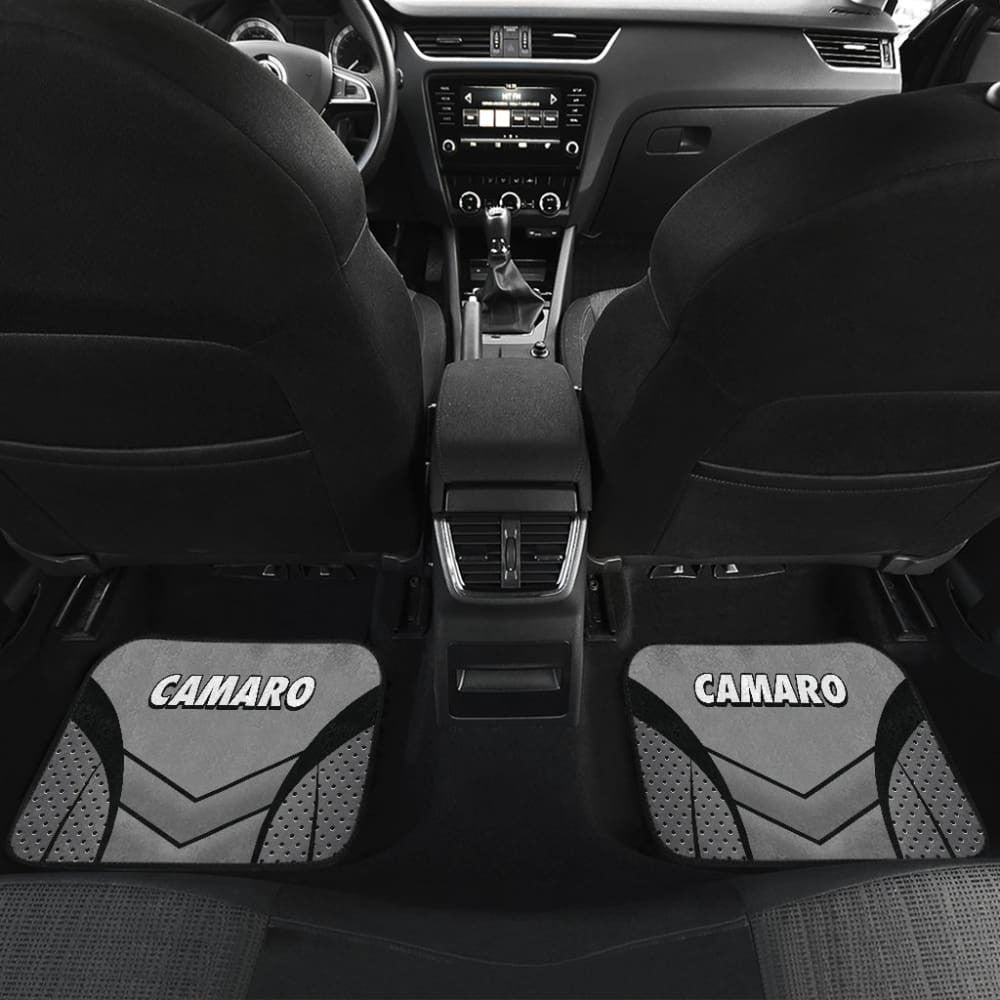 Camaro Silver Car Floor Mats