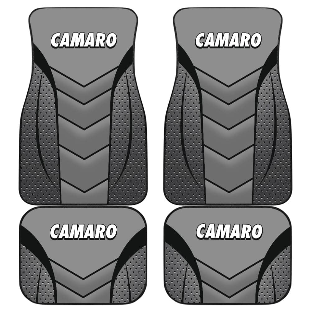 Camaro Silver Car Floor Mats