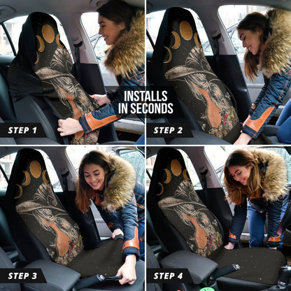 Witch Moon Butterfly Car Seat Covers