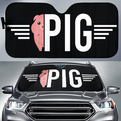 Best Gift Ideas Pig Car Auto Sun Shades
