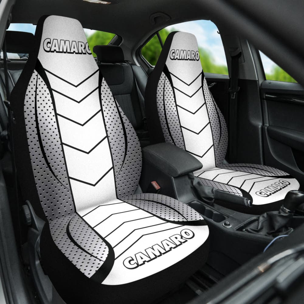 Camaro White Car Seat Covers