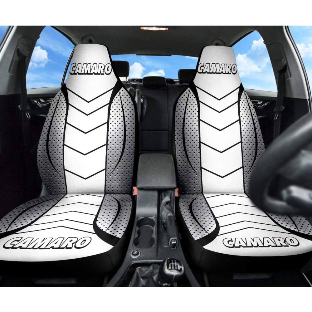 Camaro White Car Seat Covers