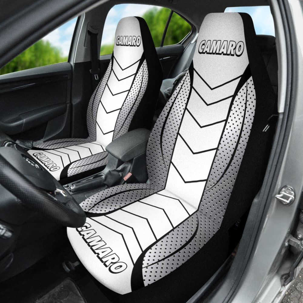 Camaro White Car Seat Covers