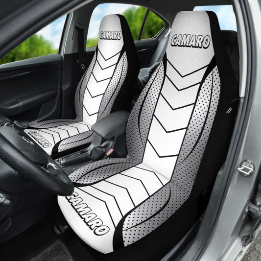 Camaro White Car Seat Covers