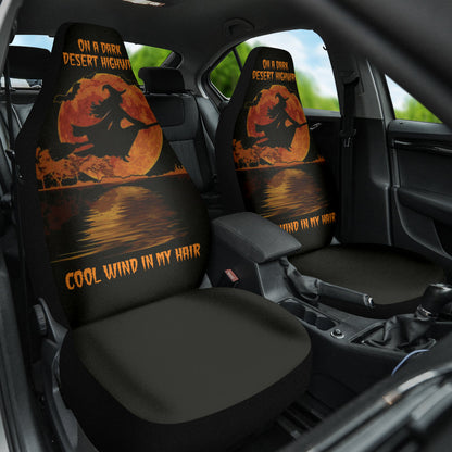 Witch Fly On A Dark Desert Highway Car Seat Covers