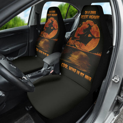 Witch Fly On A Dark Desert Highway Car Seat Covers