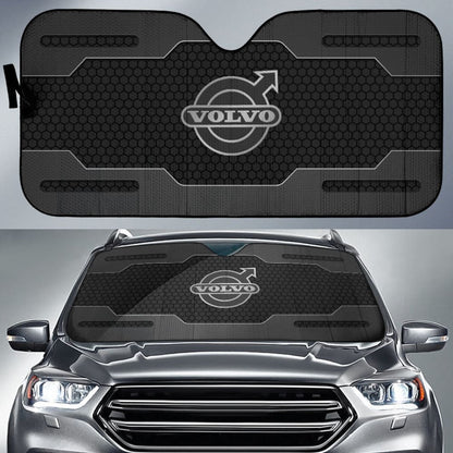 Volvo Black Themed Printed Car Accessories Car Auto Sun Shades