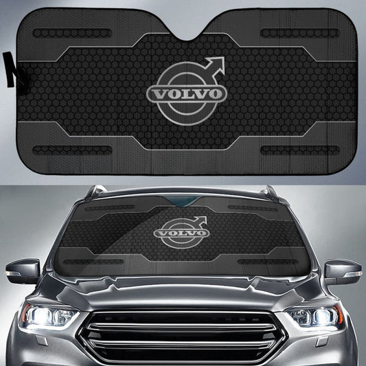 Volvo Black Themed Printed Car Accessories Car Auto Sun Shades