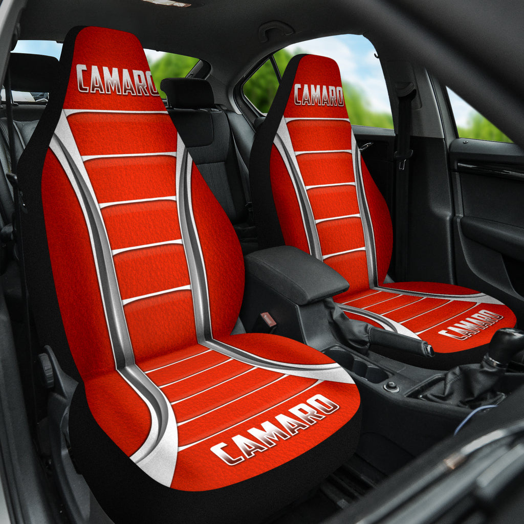 Camaro Red Style Car Seat Covers
