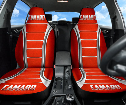 Camaro Red Style Car Seat Covers