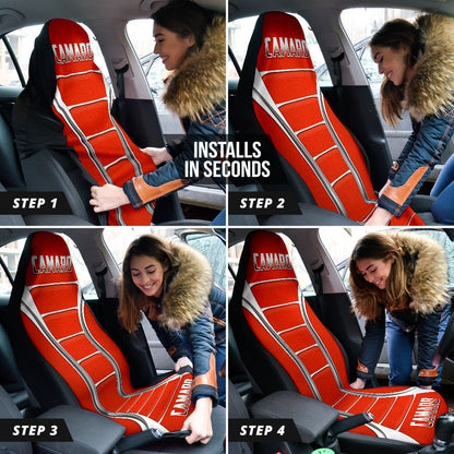 Camaro Red Style Car Seat Covers