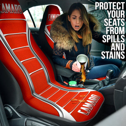 Camaro Red Style Car Seat Covers