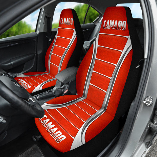 Camaro Red Style Car Seat Covers