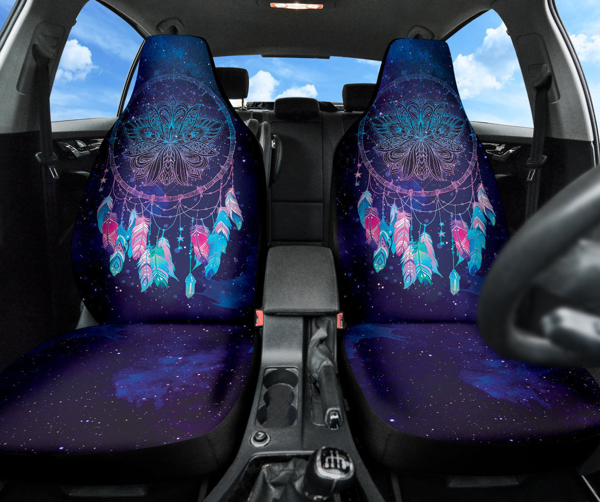 Amazing Dreamcatcher Boho Galaxy Car Seat Covers
