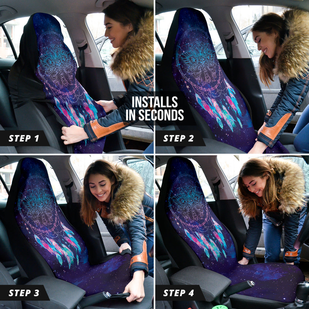 Amazing Dreamcatcher Boho Galaxy Car Seat Covers
