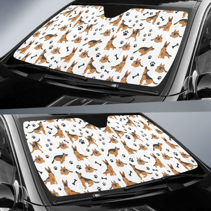 German Shepherd Print Car Auto Sun Shades