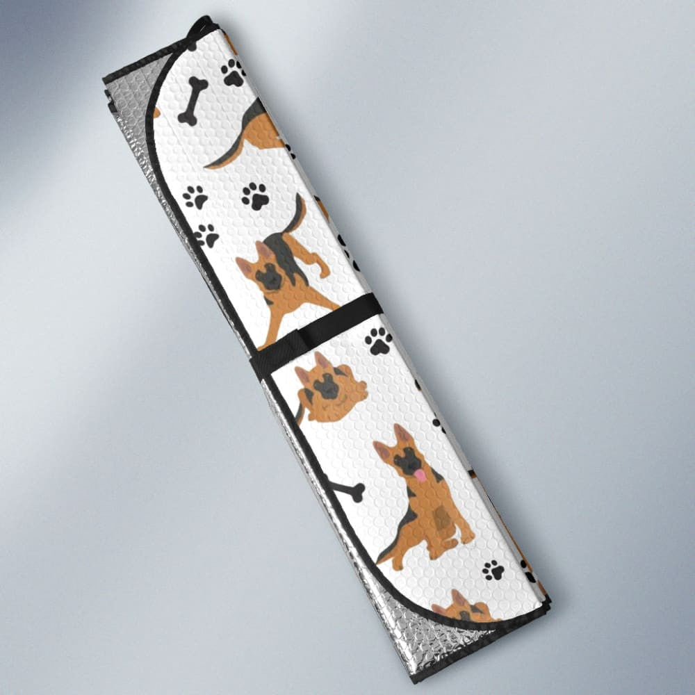 German Shepherd Print Car Auto Sun Shades